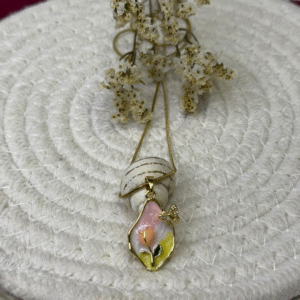 blossom mist teardrop necklace