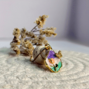 garden bloom teardrop necklace