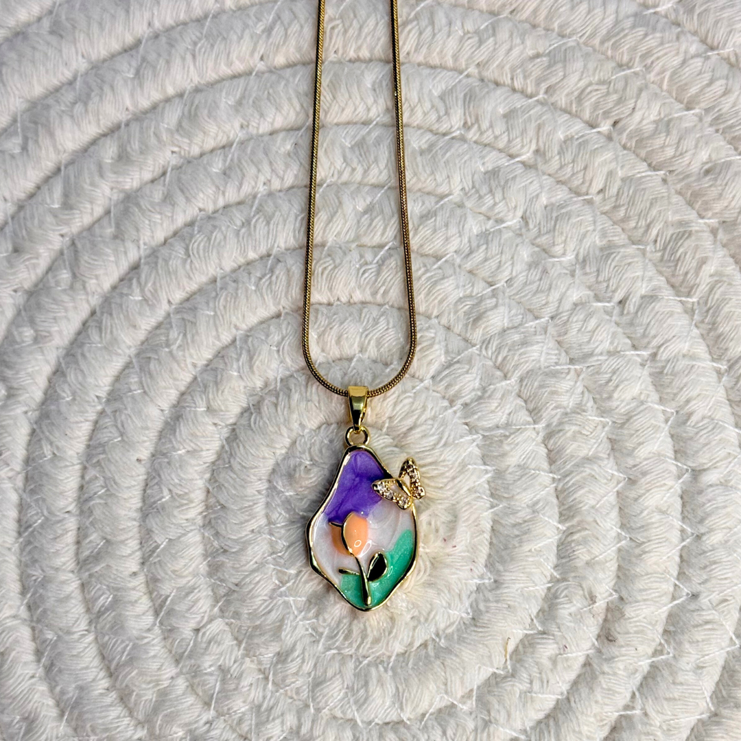 garden bloom teardrop necklace garden bloom teardrop necklace