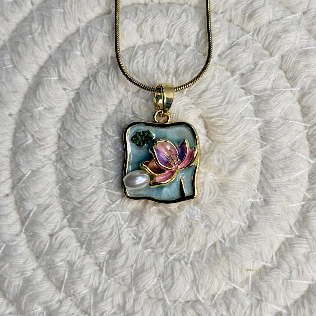 enchanted garden square pendant enchanted garden square pendant