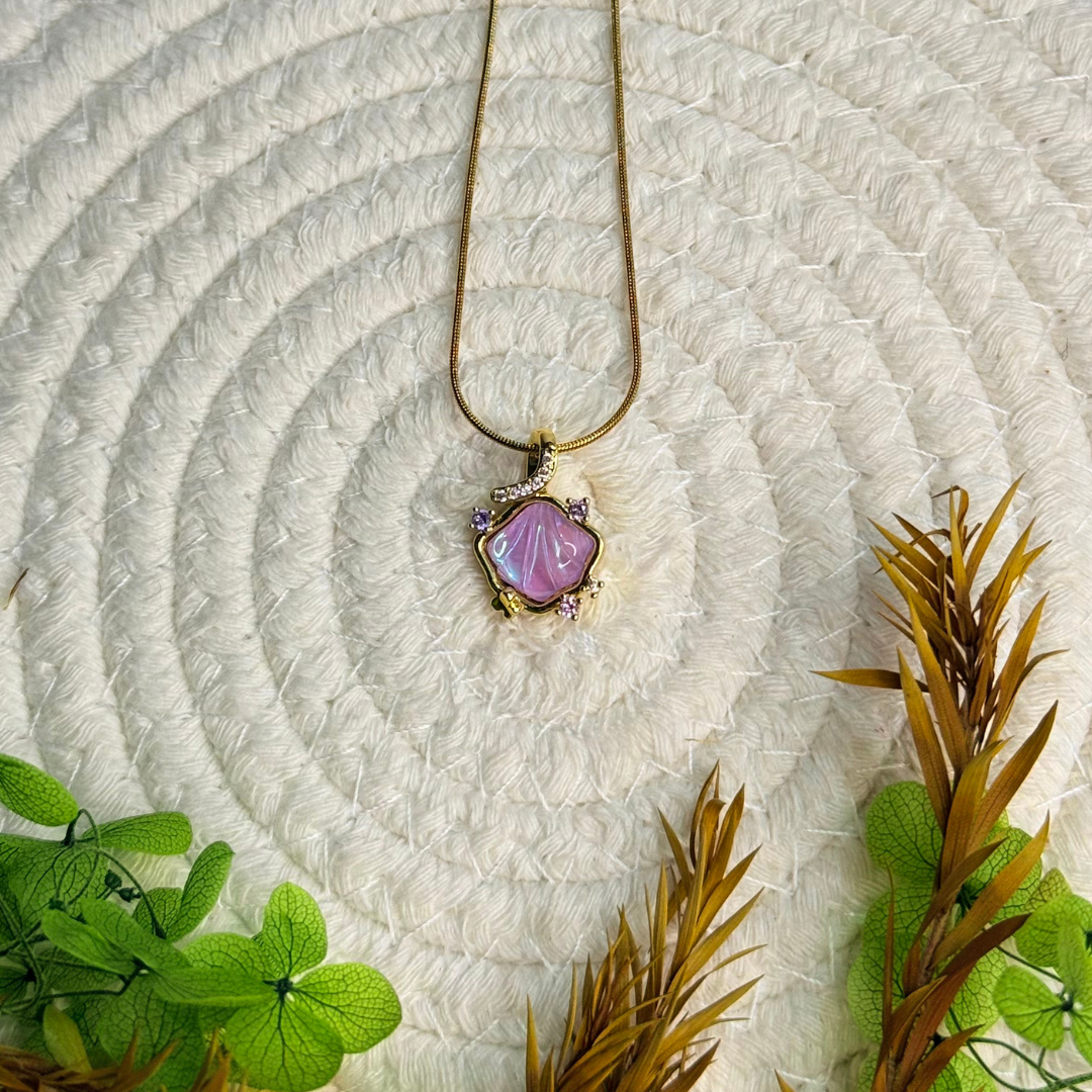 lavender bloom pearl pendant lavender bloom pearl pendant