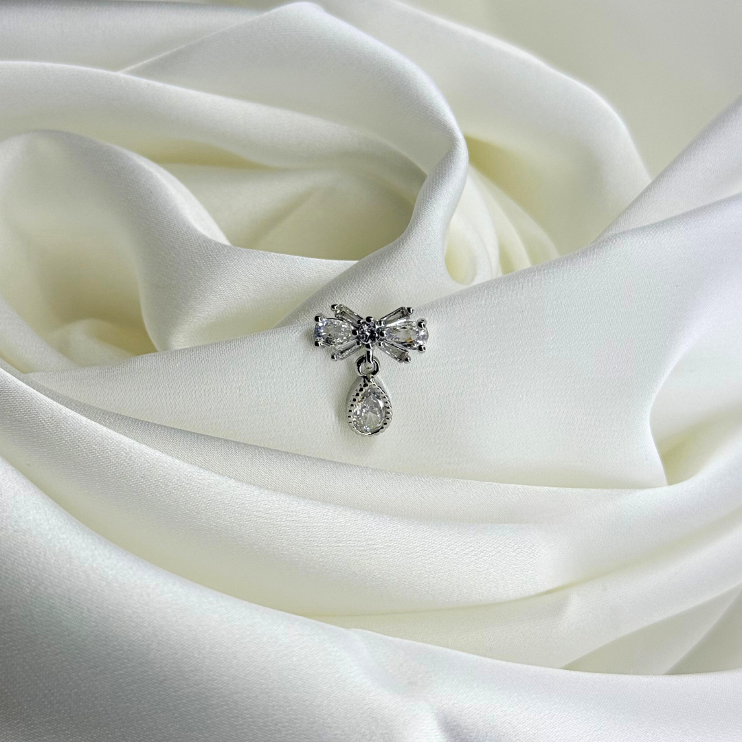 crystal bow glam studs crystal bow glam studs