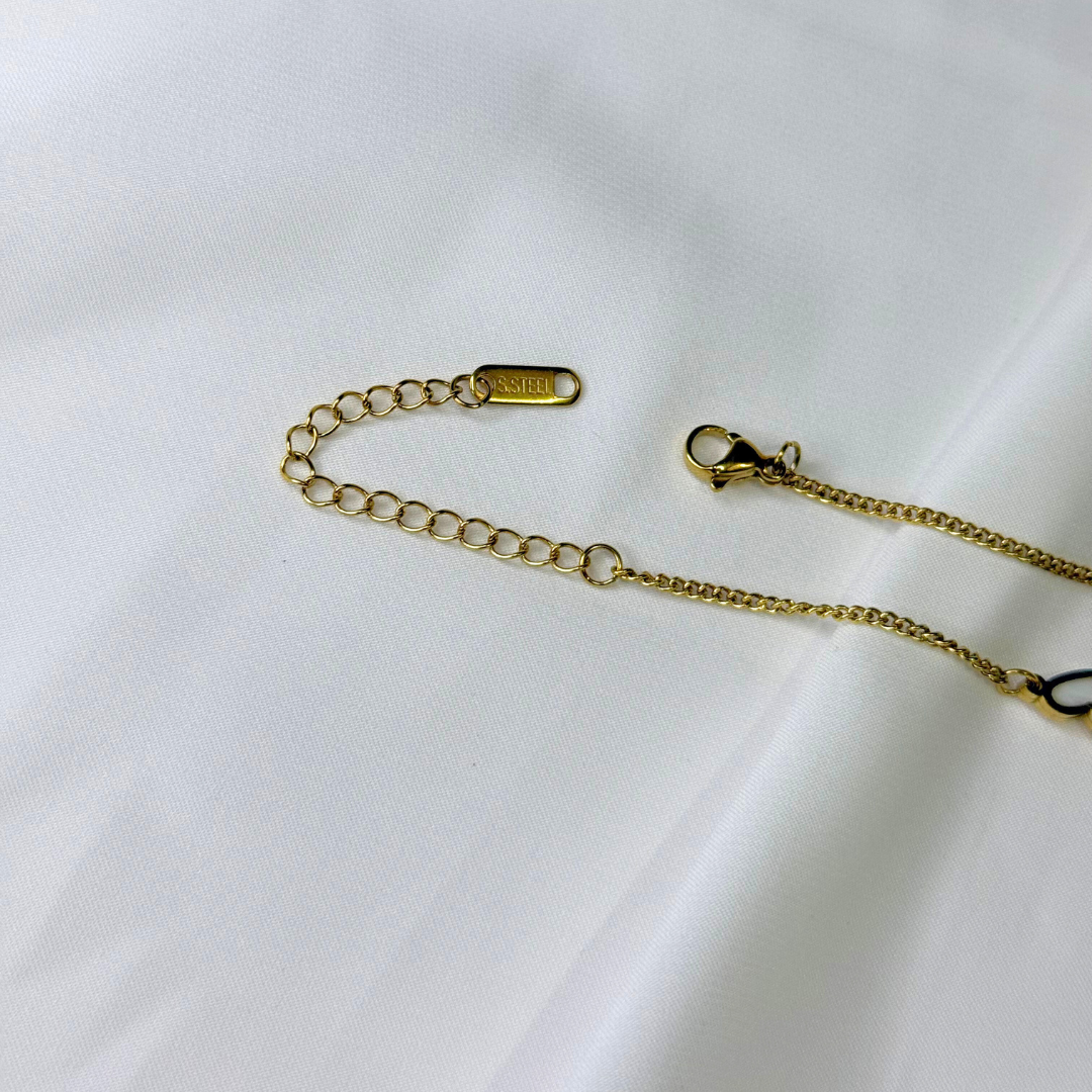 two tone heartline bracelet two tone heartline bracelet