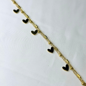 soft gold heart dainty bracelet
